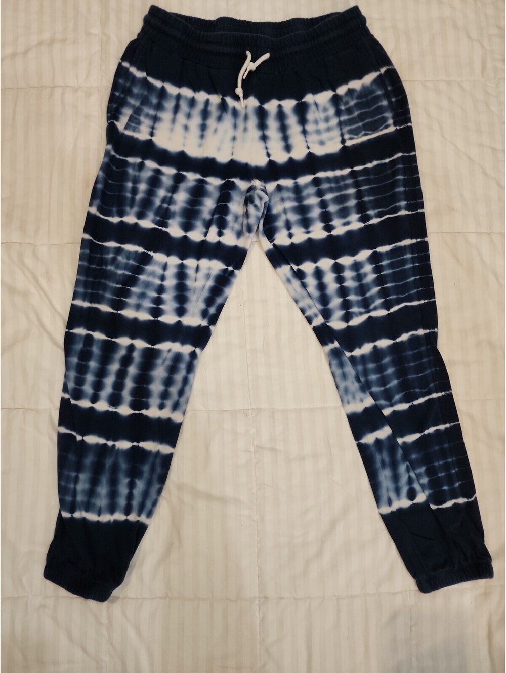 OLD NAVY Womens Tie Dyed Jogger Pants Blue Size Small EUC